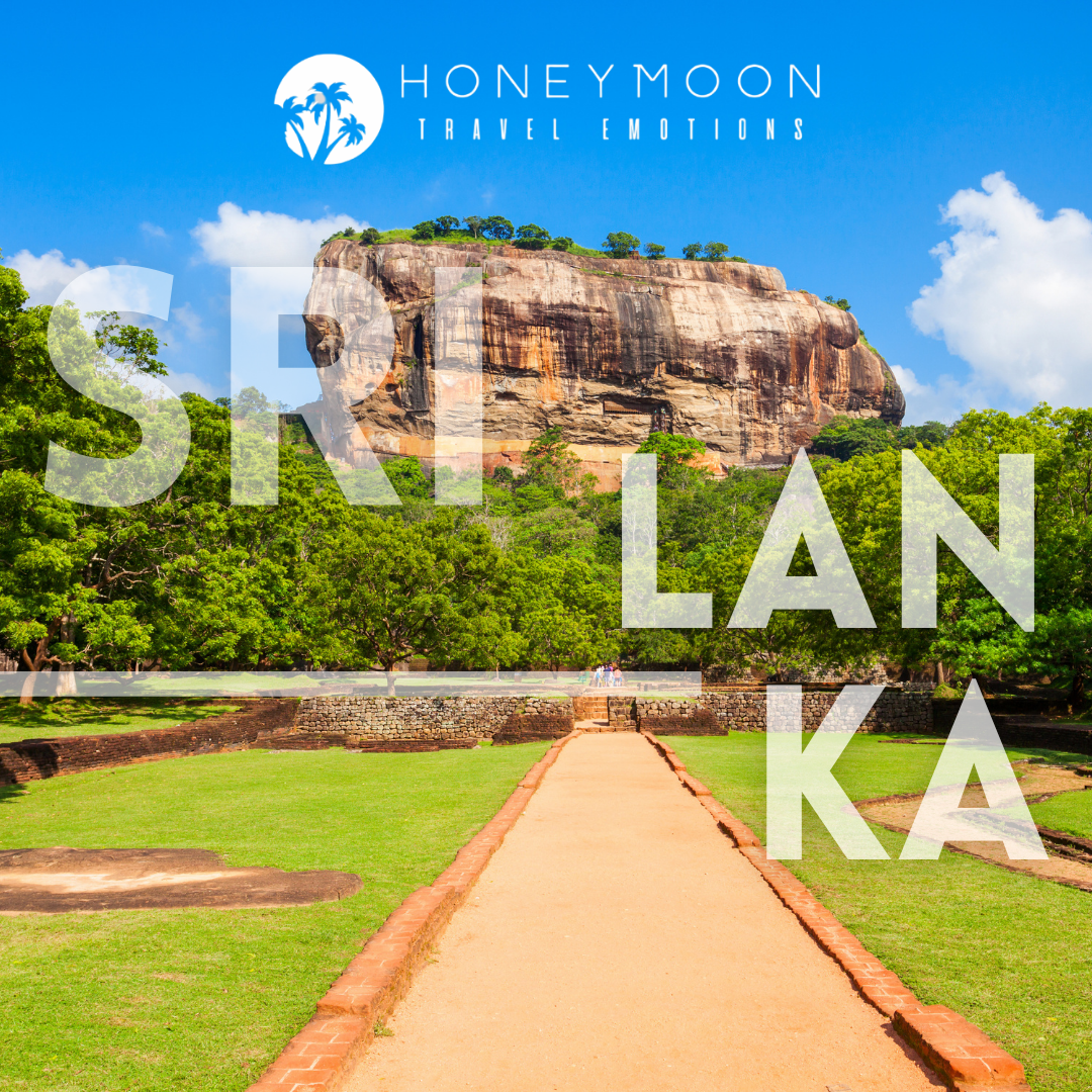 Roccia di Sigiriya, antica fortezza immersa nella natura dello Sri Lanka.