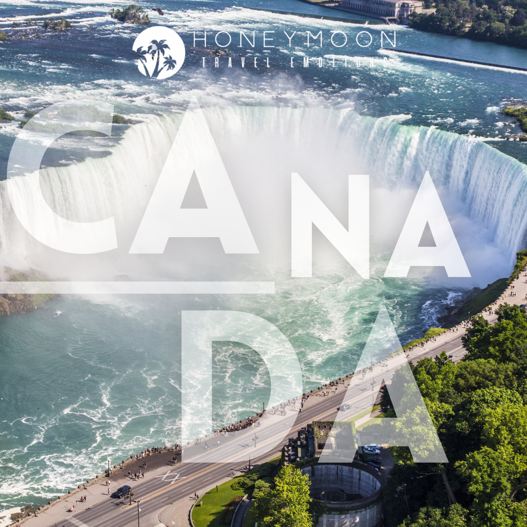 Cascate del Niagara in Canada, tappa spettacolare di un viaggio di nozze.